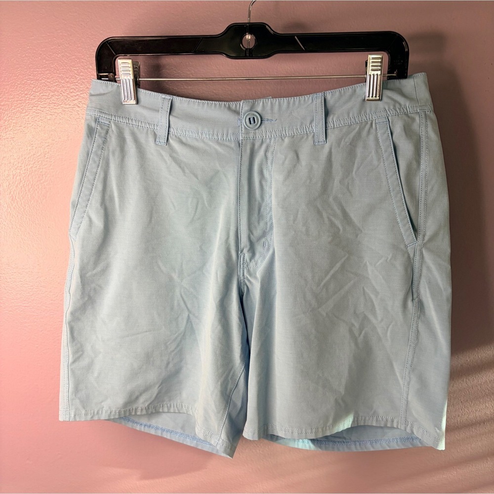 Huk Fishing Shorts Men's 30 Blue Next Level Cargo Performance Quick Dry Outdoor